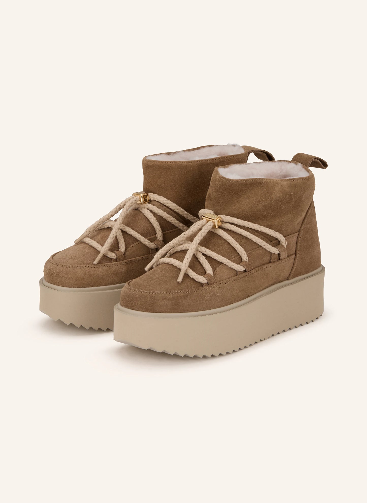 INUIKII Classic Low Platform Beige
