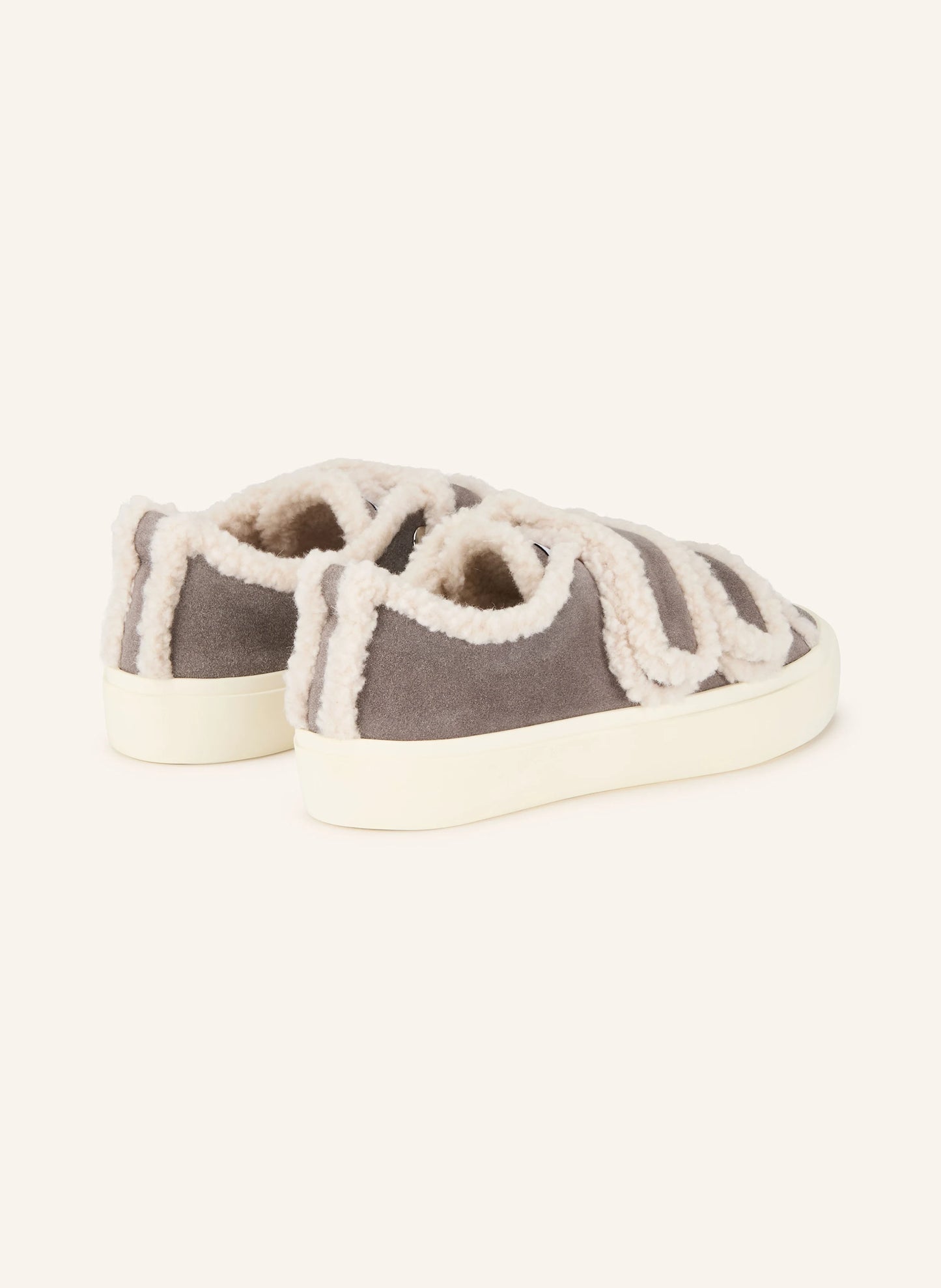 INUIKII Shearling Low Velcro Grey