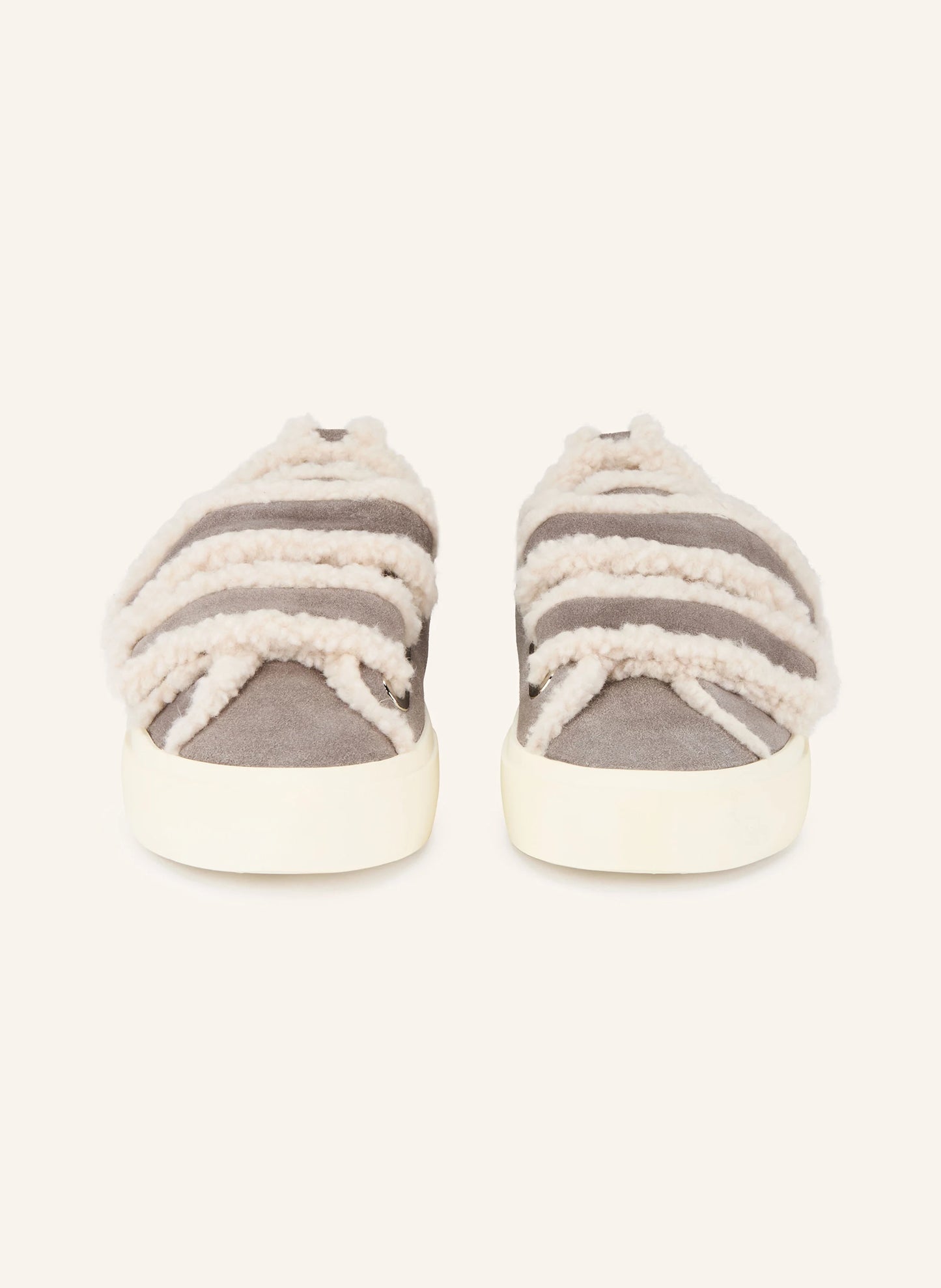 INUIKII Shearling Low Velcro Grey