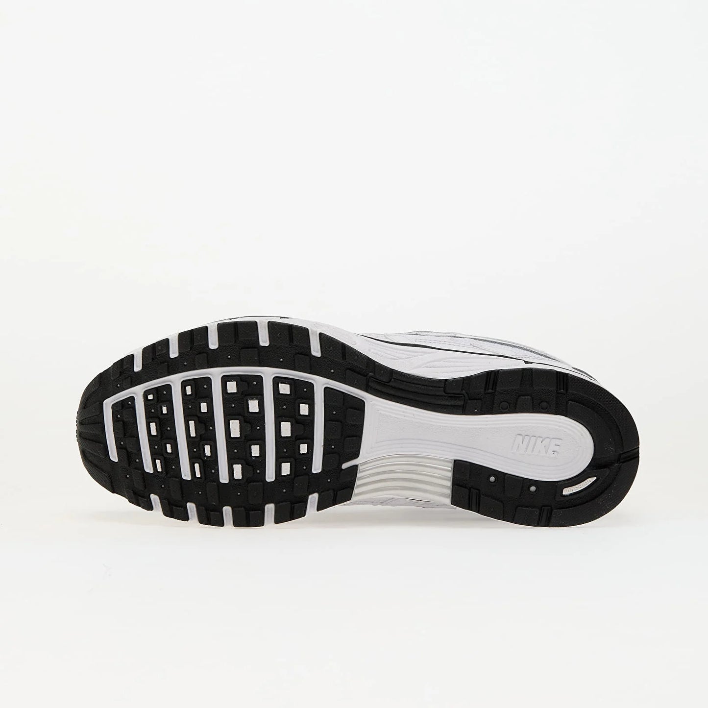 Nike P-6000 White Metallic Silver Black