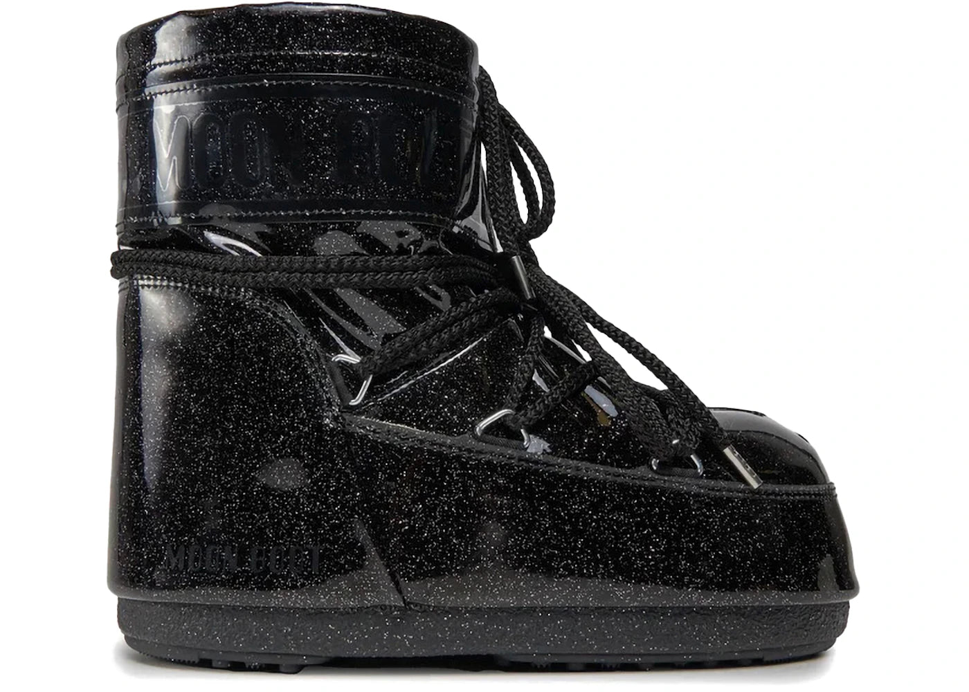 Moon Boot Icon Glitter Low Boot Black