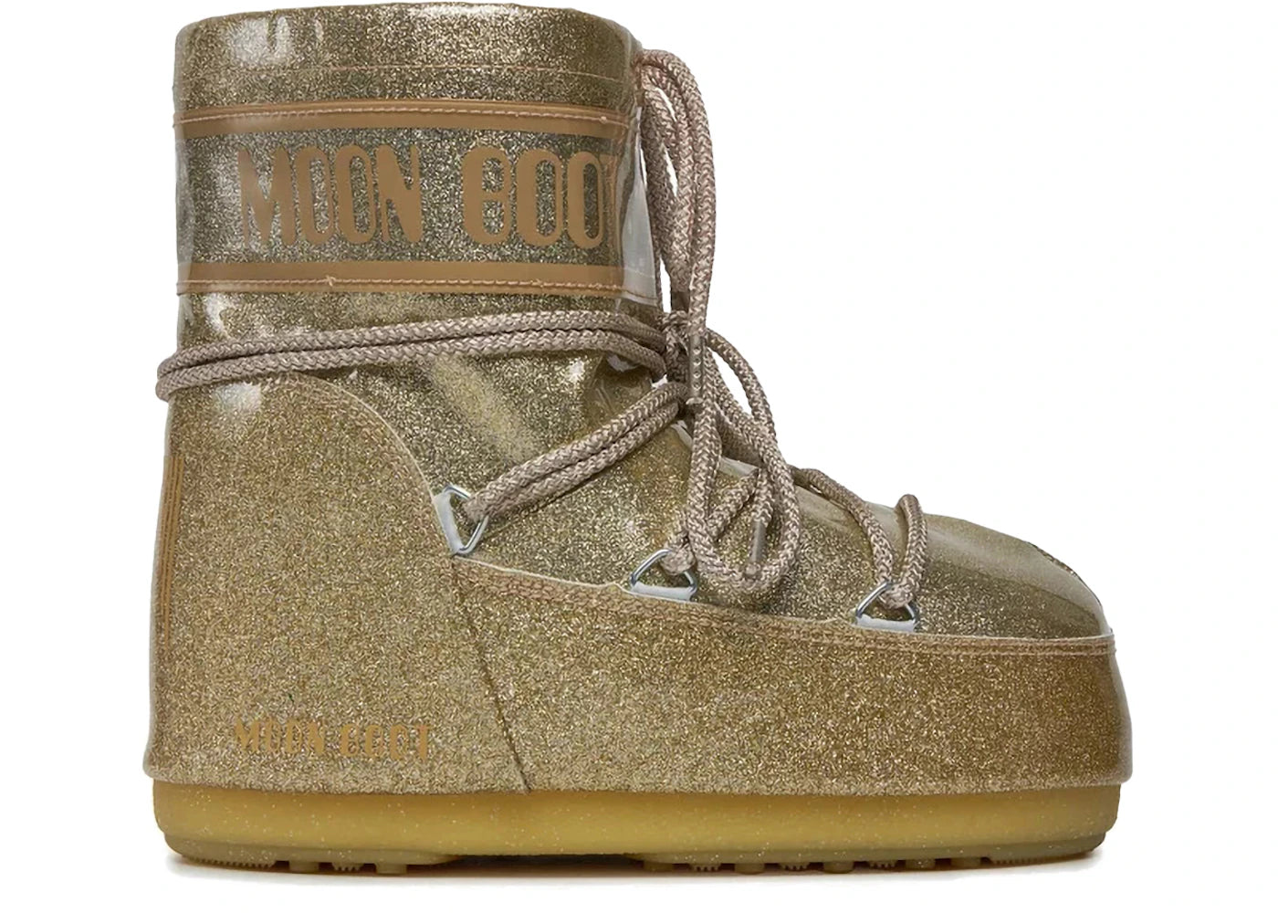 Moon Boot Icon Glitter Low Boot Gold