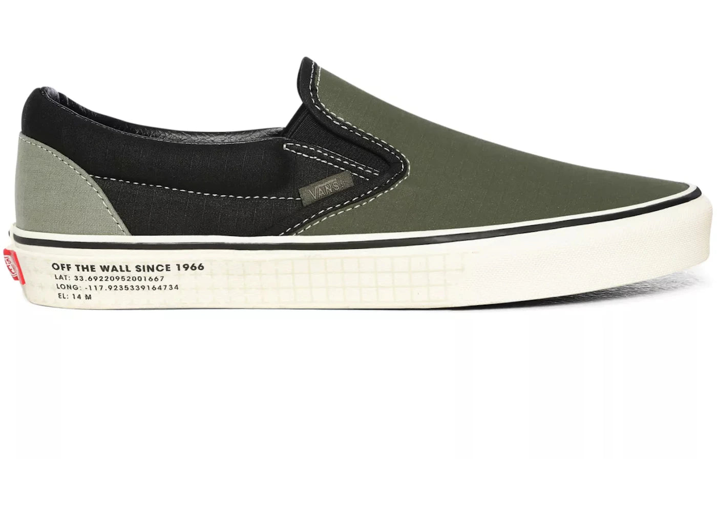 Vans Classic Slip-On 66 Supply Grün Schwarz