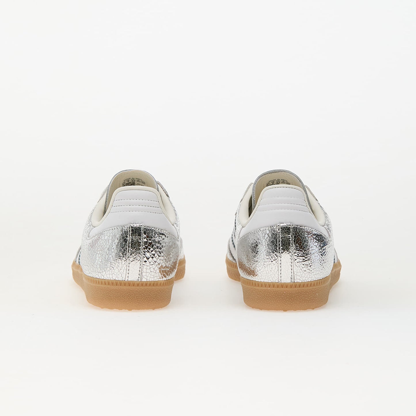 adidas Samba OG Silver Metallic Cracked Leather