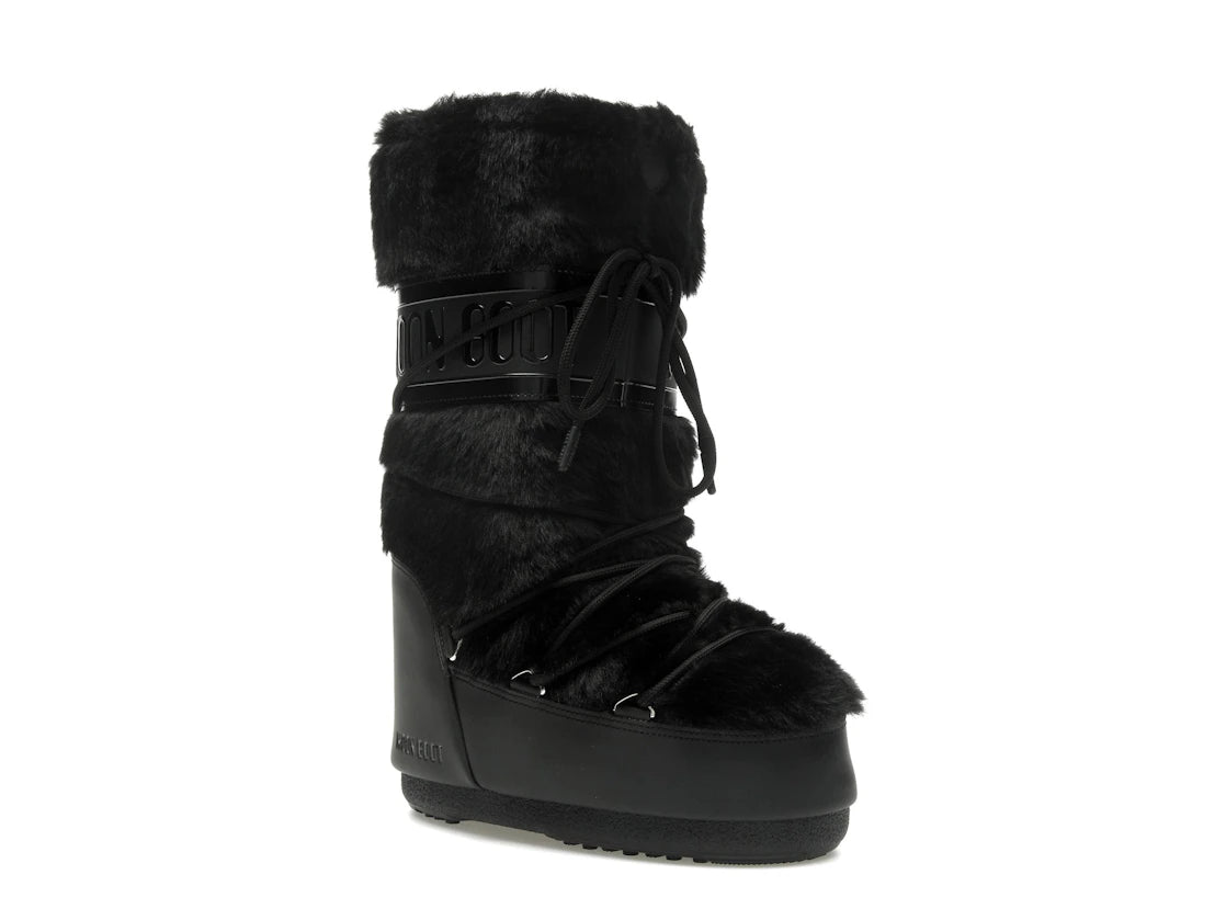 Moon Boot Icon Faux-Fur Boot Black