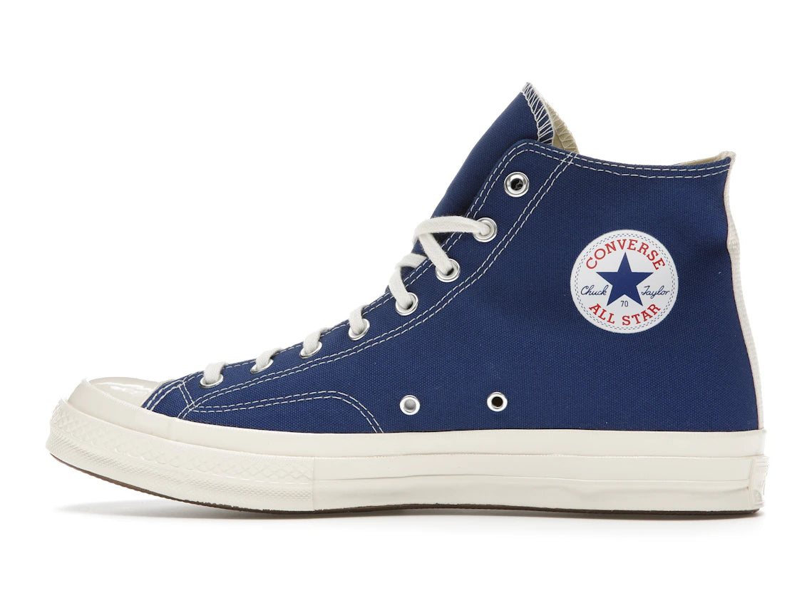 Converse Chuck Taylor All Star 70 Hi Comme des Garcons PLAY Blue Quartz