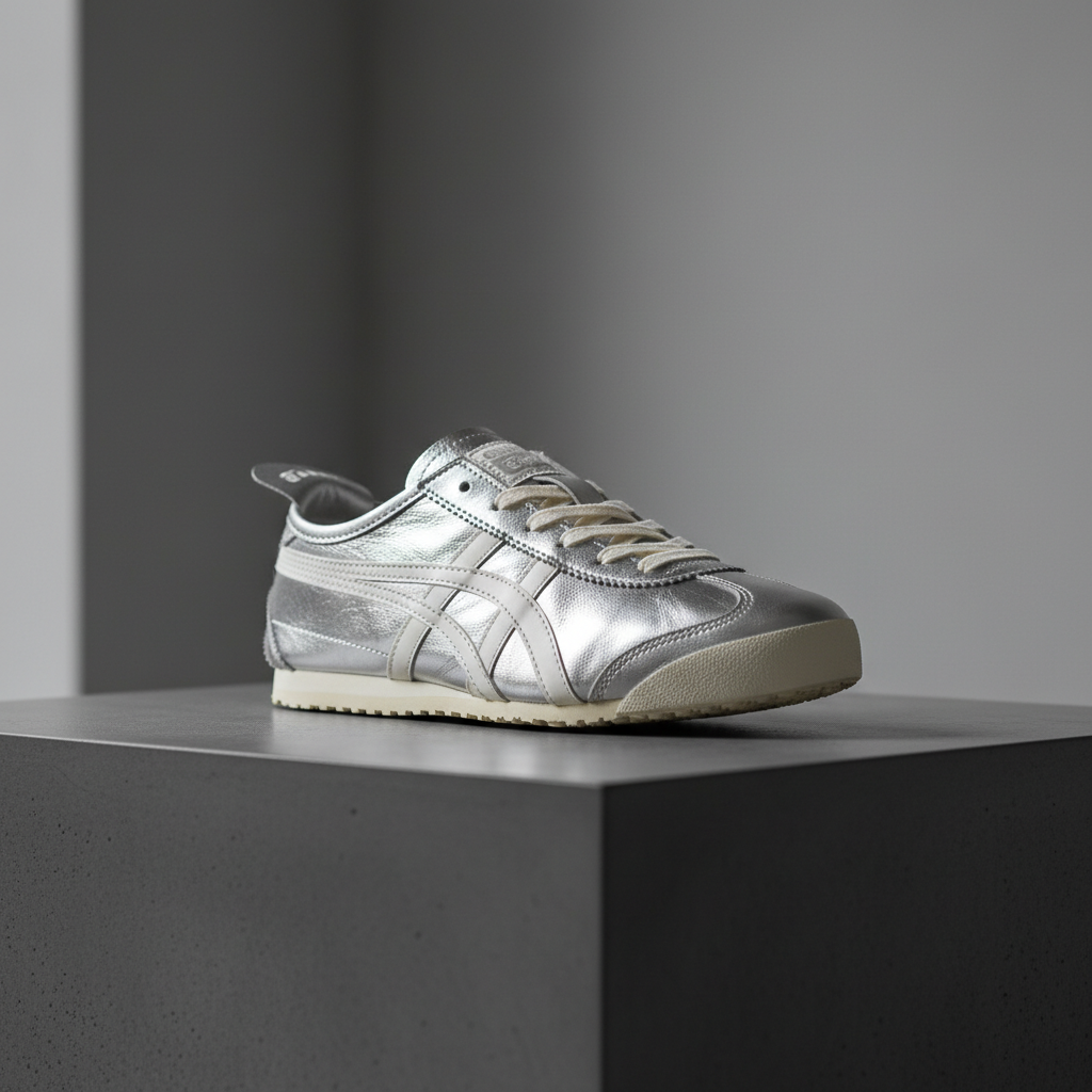 Onitsuka Tiger Mexico 66 Silber Off White