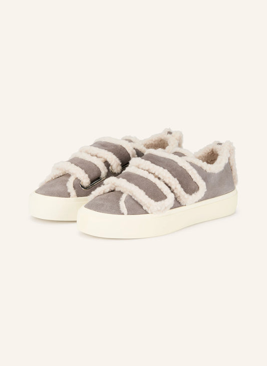 INUIKII Shearling Low Velcro Grey
