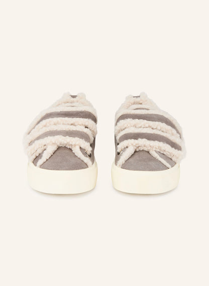 INUIKII Shearling Low Velcro Grey