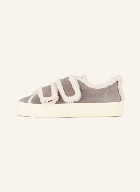 INUIKII Shearling Low Velcro Grey