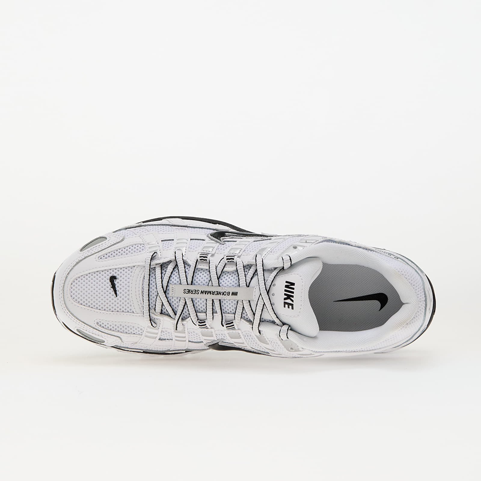 Nike P-6000 White Metallic Silver Black