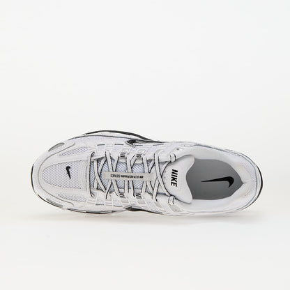 Nike P-6000 White Metallic Silver Black