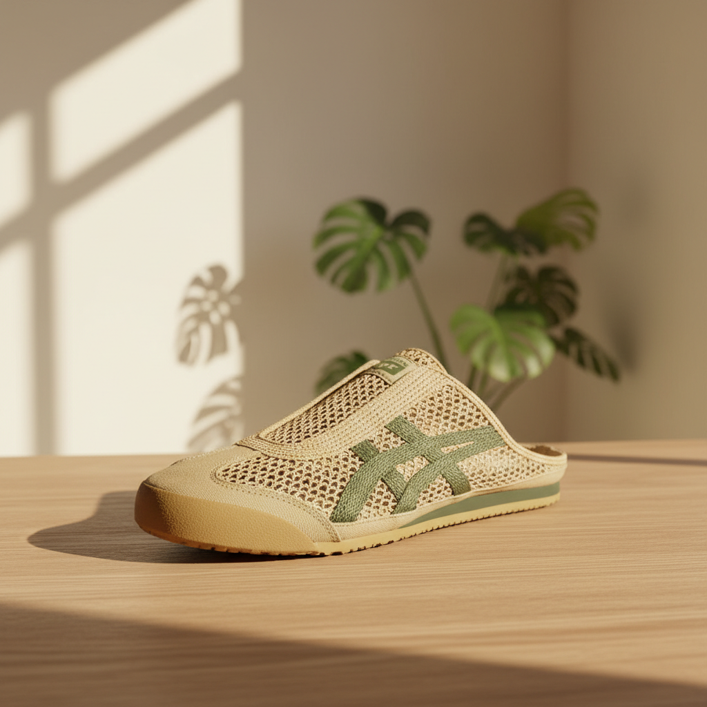 Onitsuka Tiger Mexico 66 Sabot Beige Grün