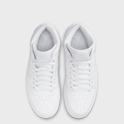 Air Jordan 1 Mid Triple White