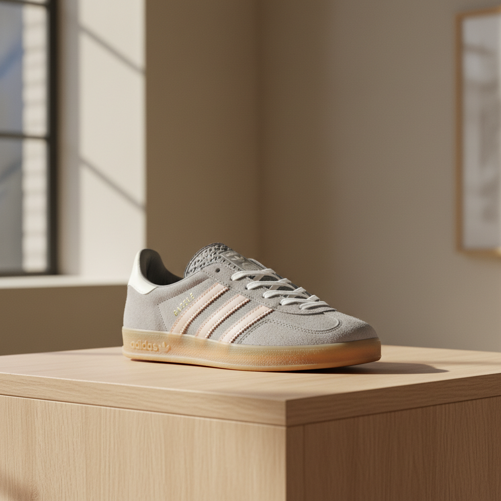 adidas Gazelle Indoor Grey Sandy Pink