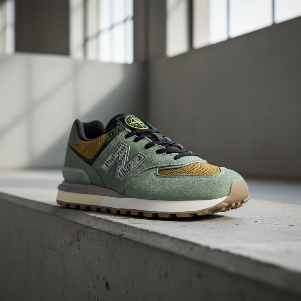 New Balance 574 Legacy Stone Island Light Green