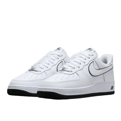 Nike Air Force 1 '07 White Black Outline Swoosh