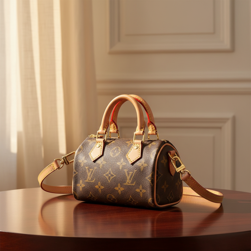 Louis Vuitton Nano Speedy Monogram Canvas Brown