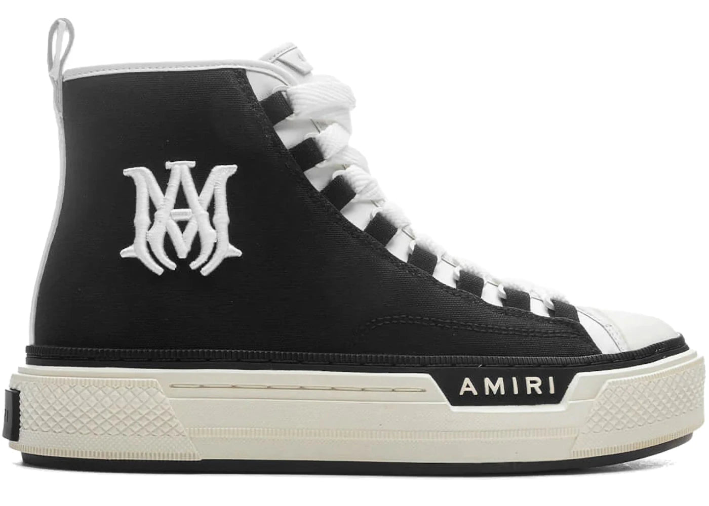 AMIRI MA Logo Court High Schwarz Weiß