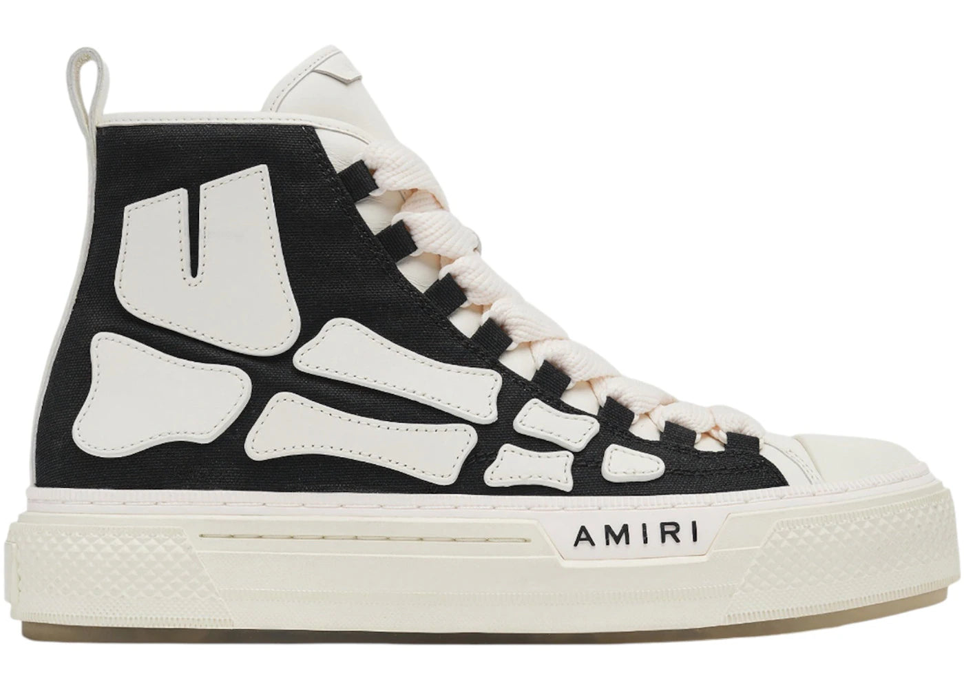 AMIRI Skel Court Hi Black White