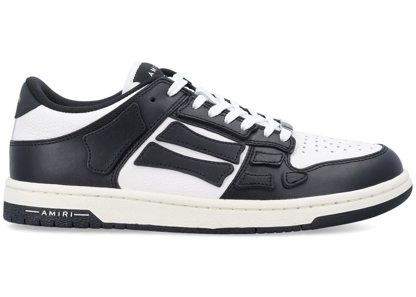 AMIRI Skel Top Low Schwarz Weiß