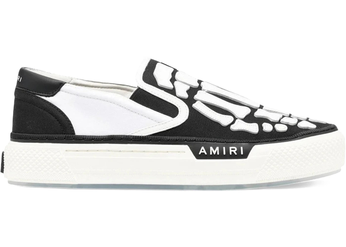AMIRI Skel Top Slip-On Schwarz Weiß