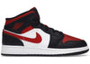 Air Jordan 1 Mid Black Fire Red