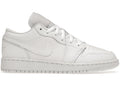 Jordan 1 Low Triple White Tumbled Leather