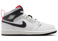 Jordan 1 Mid Blanc Sommet Infrarouge Noir