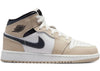 Jordan 1 Mid Blanc Cassé Noir Rotin