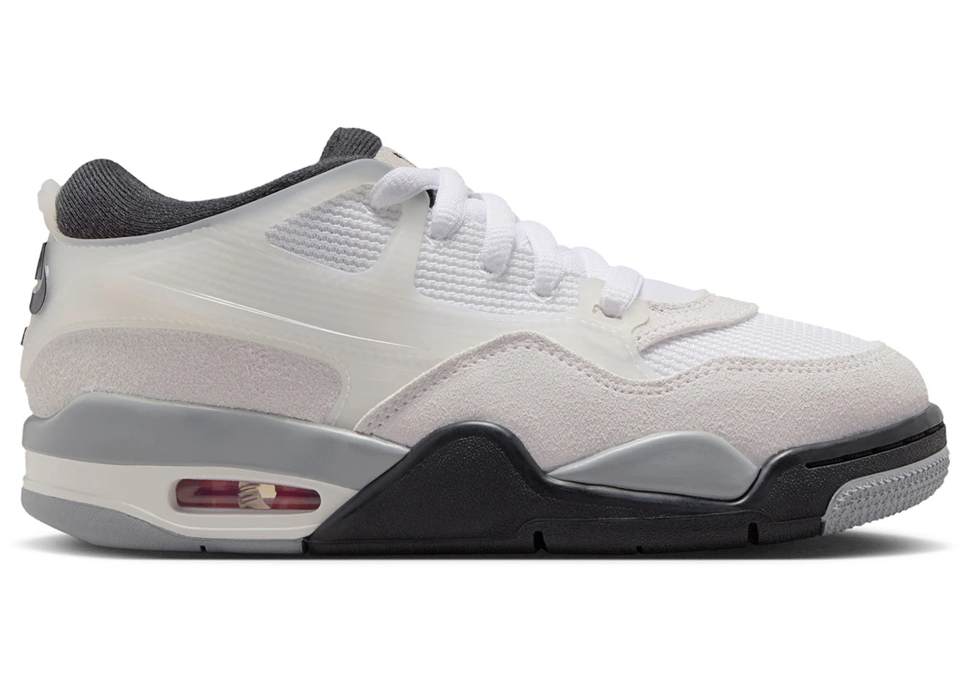 Jordan 4 RM White Light Smoke Grey Black