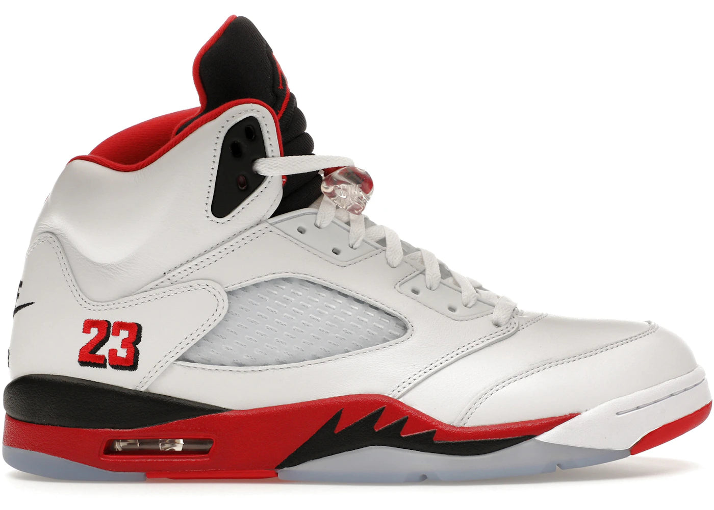 Jordan 5 Retro Fire Red Black Tongue