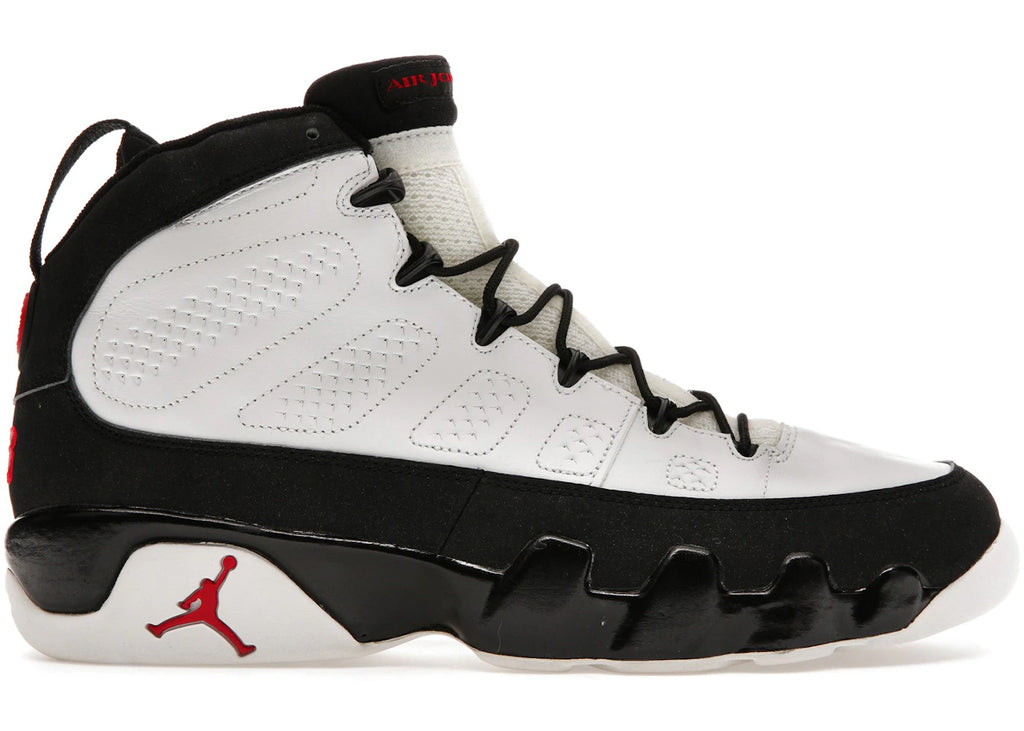 Jordan 9 Retro Weiß Schwarz Rot