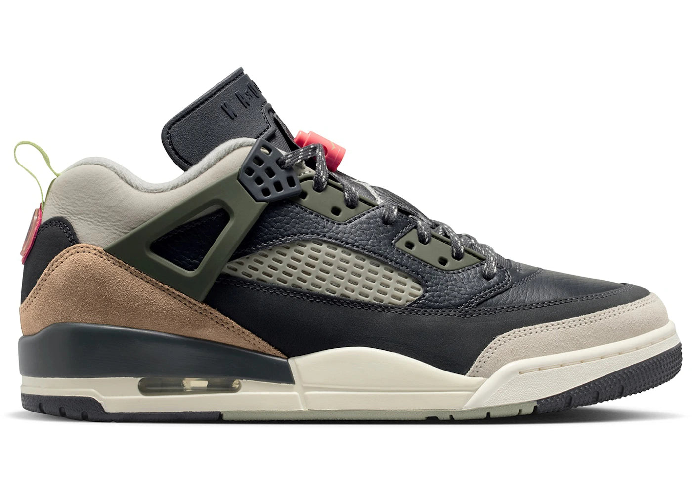 Jordan Spizike Low Anthracite Mango Cargo Khaki