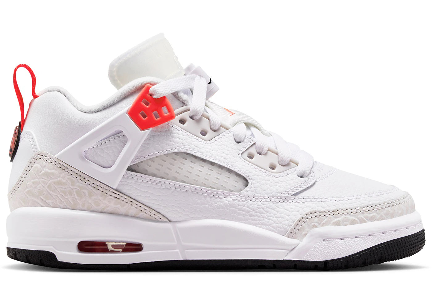 Jordan Spizike Low Weiß Hellrot
