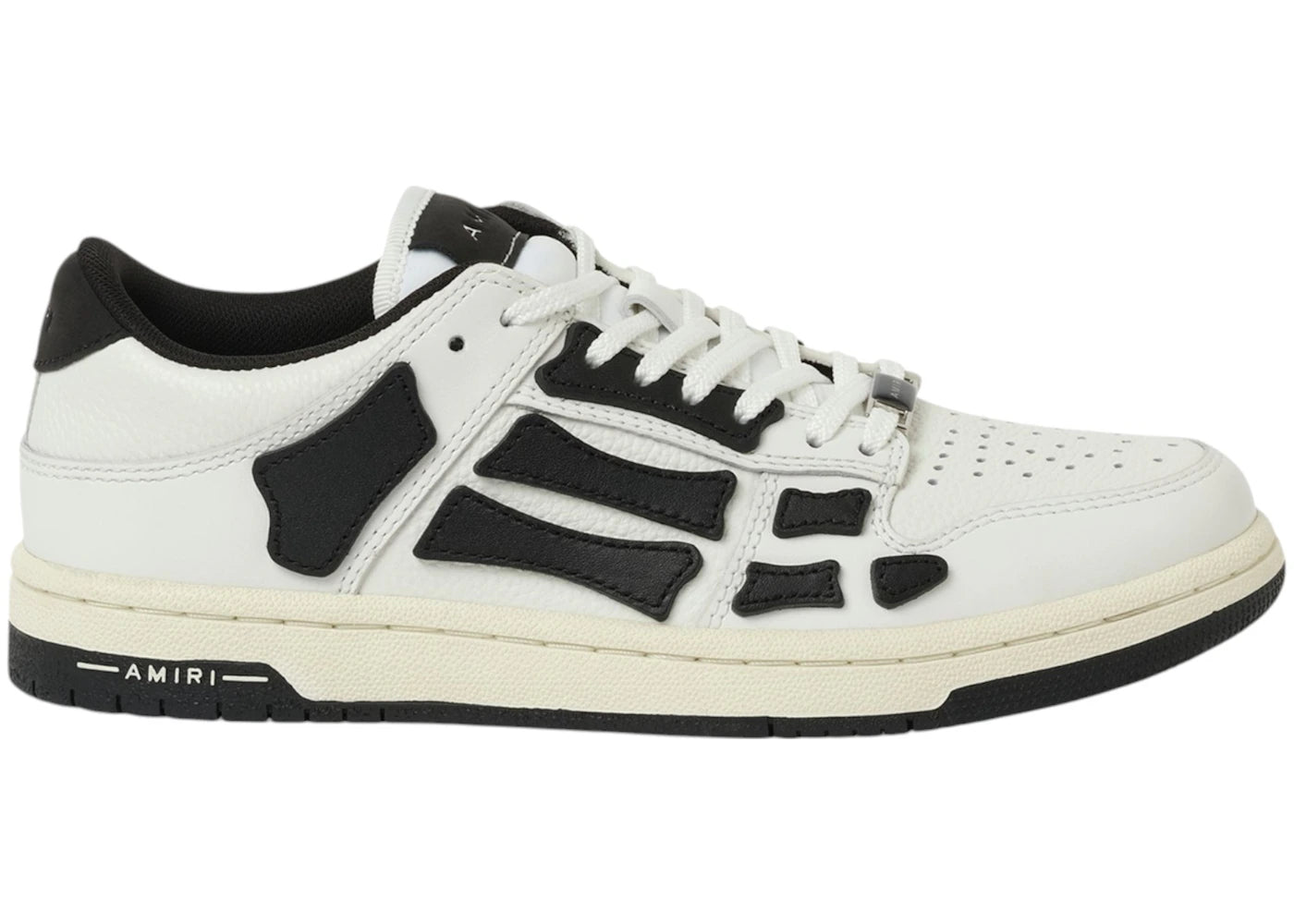 AMIRI Skel Top Low Blanc Noir