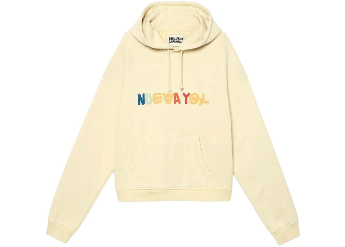 Bad Bunny x Zara New Yol Patch Hoodie Vanilla - main view