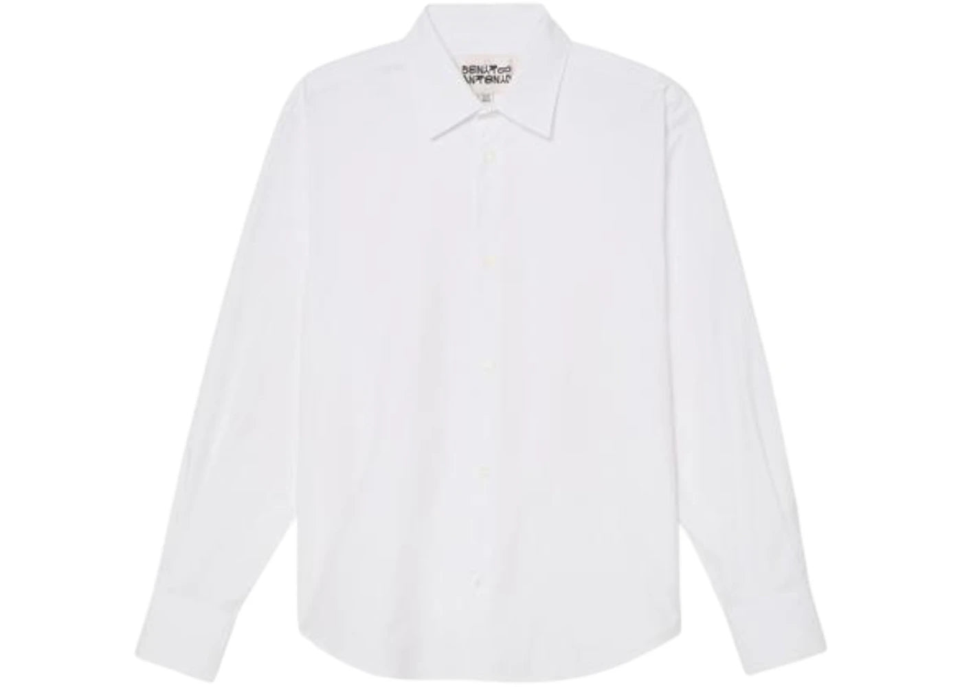 Bad Bunny x Zara Regular Fit Poplin Shirt White - main view