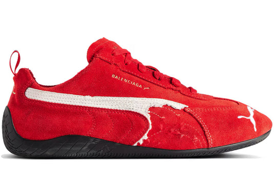 Balenciaga x Puma Speedcat Suede Distressed Red White
