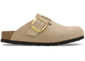 Birkenstock Boston Big Buckle Nubuck Sandcastle