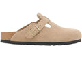 Birkenstock Boston Suede Leather Sandcastle
