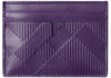 Étui à cartes Burberry Check 4 emplacements violet royal