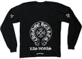 T-shirt manches longues exclusif Chrome Hearts Las Vegas noir