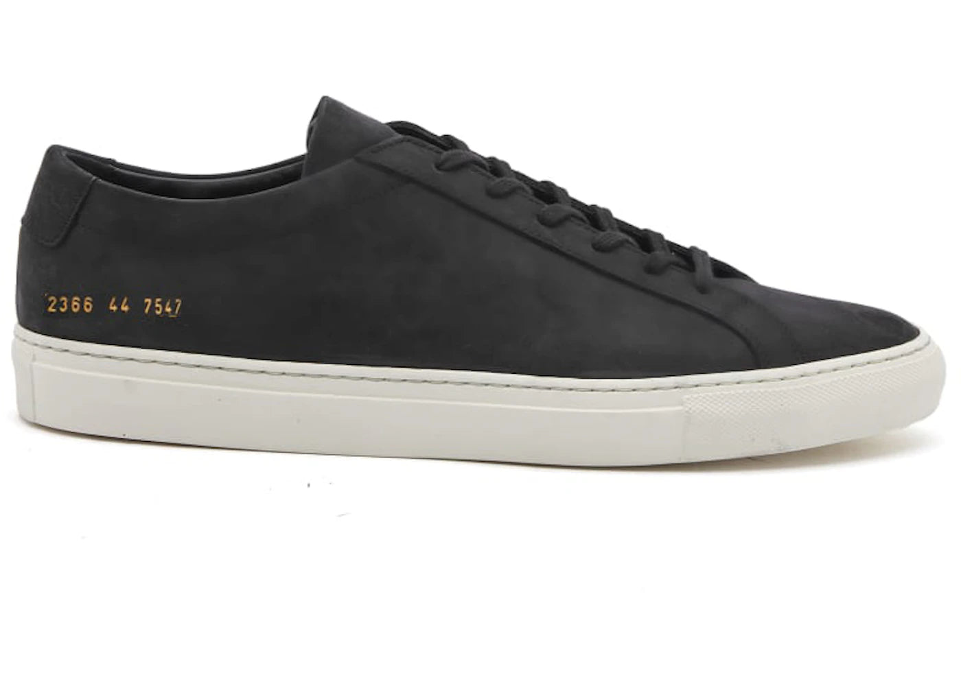 Common Project Original Achilles Low Schwarzes Nubukleder