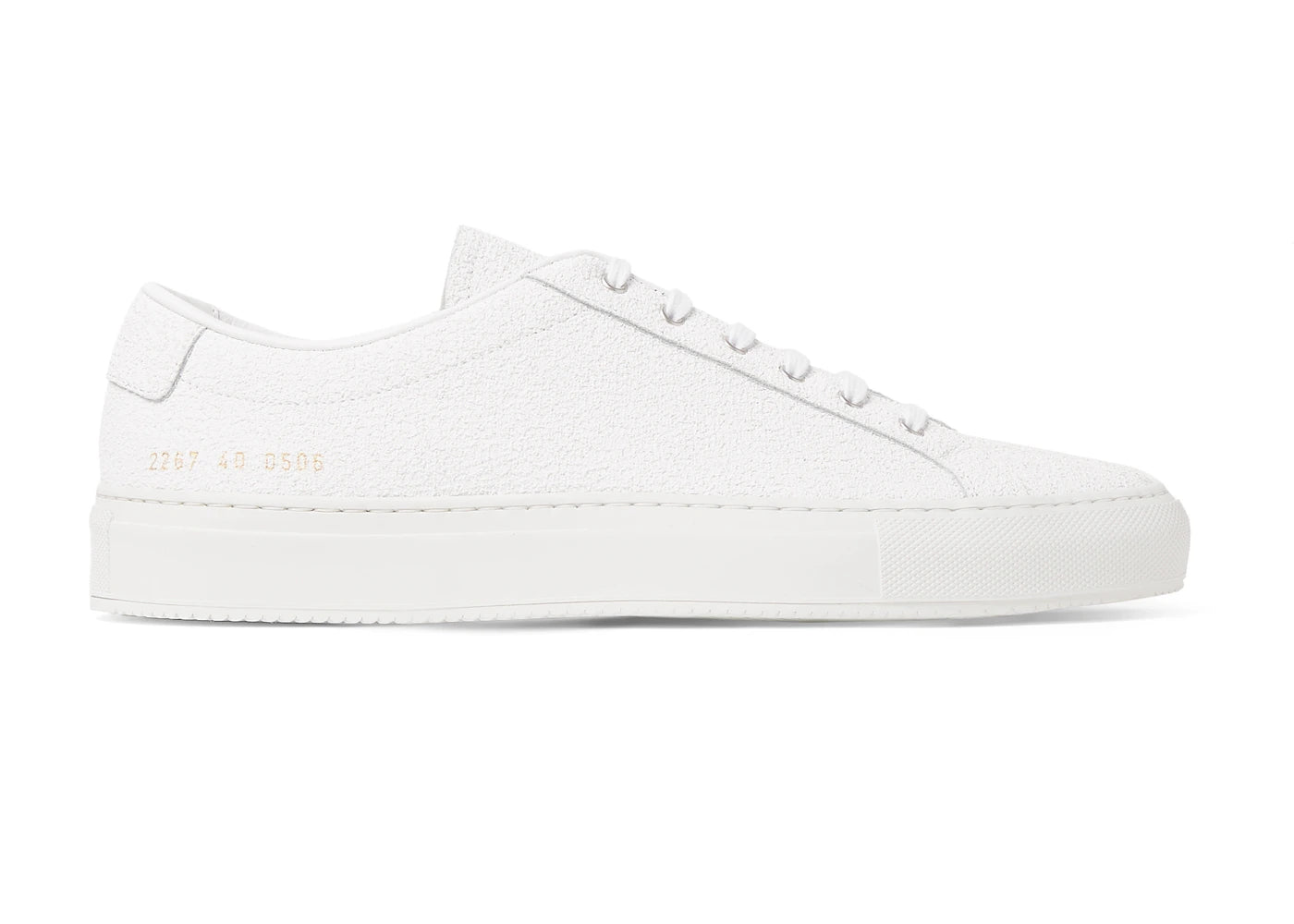 Common Projects Achilles Strukturiertes Weiß
