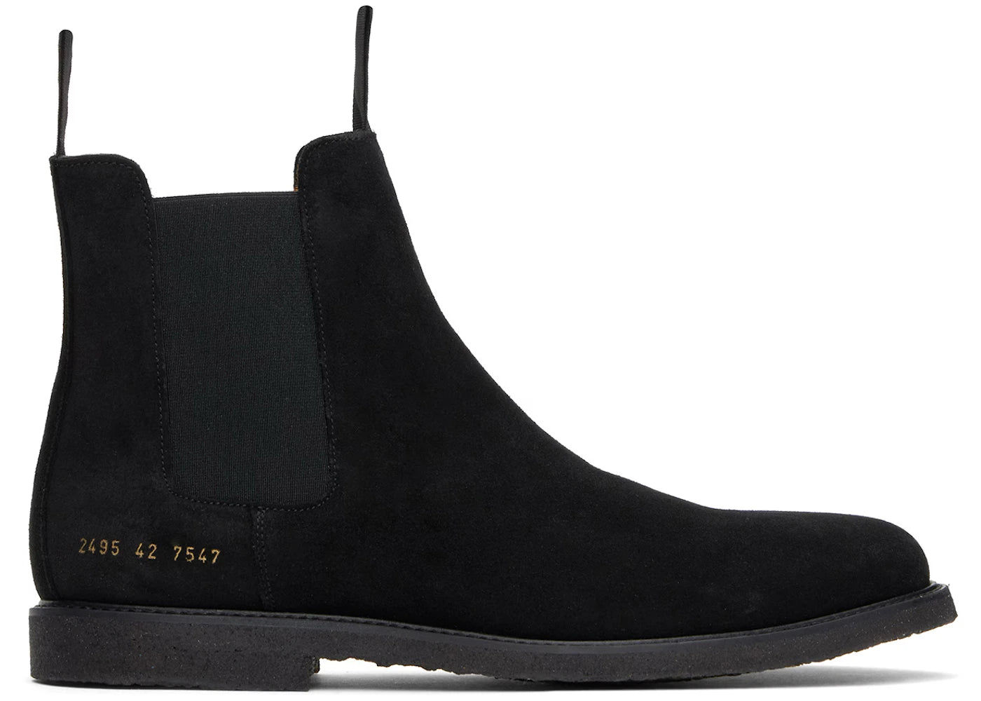 Common Projects Chelsea Classic Black Waxed Suede
