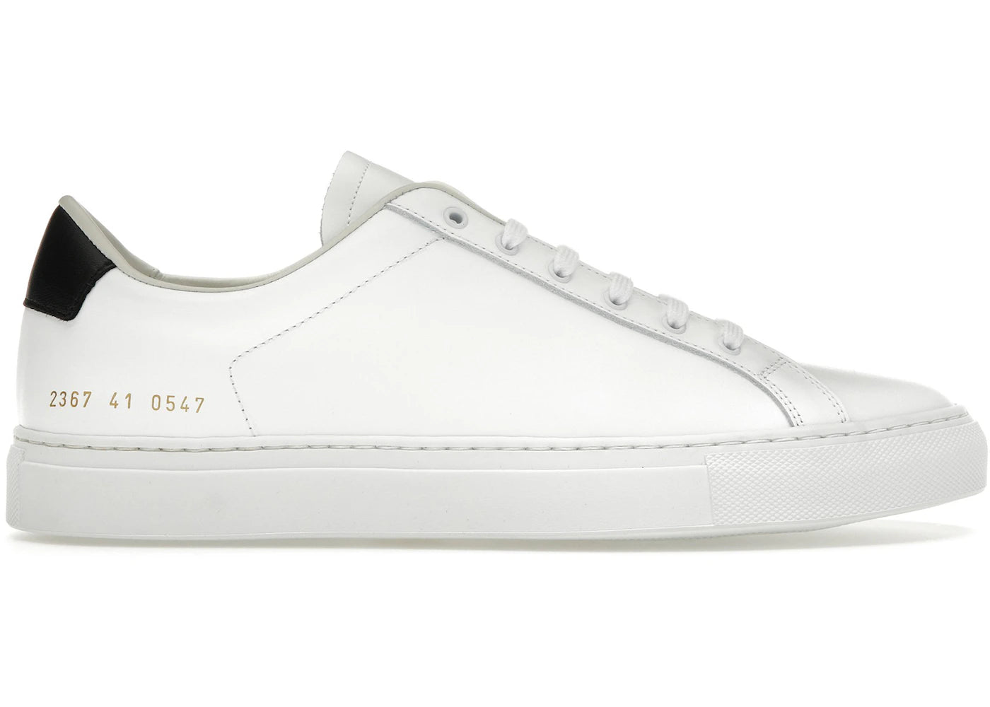 Common Projects Retro Low Blanc Noir