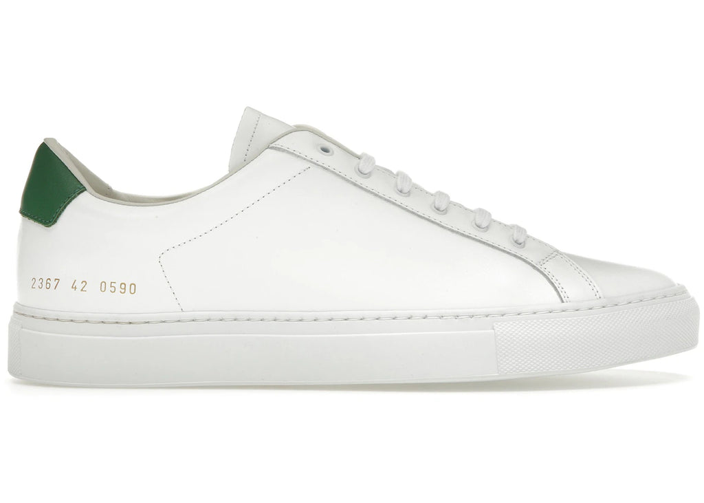 Common Projects Retro Low Weiß Grün