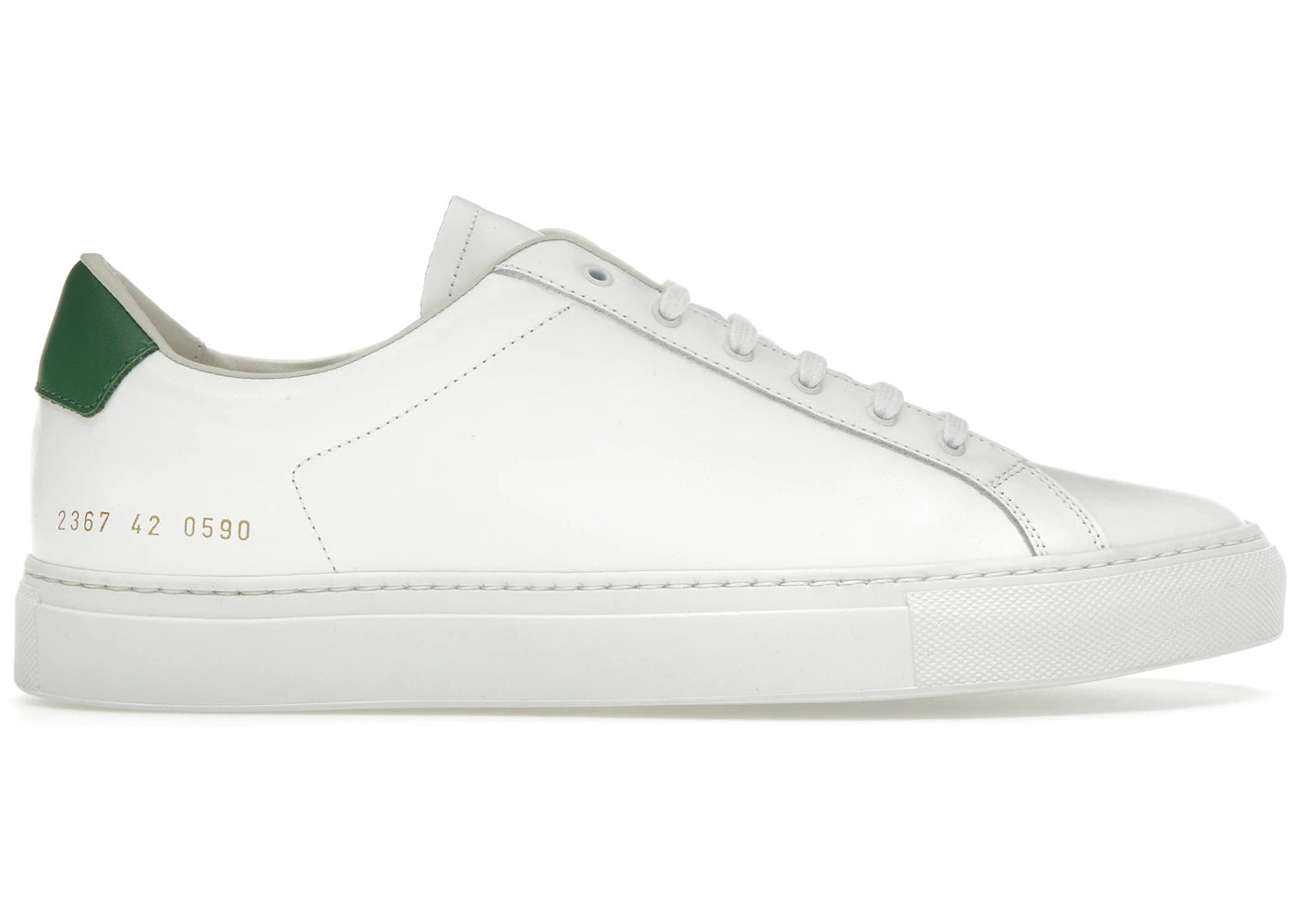 Common Projects Retro Low Weiß Grün