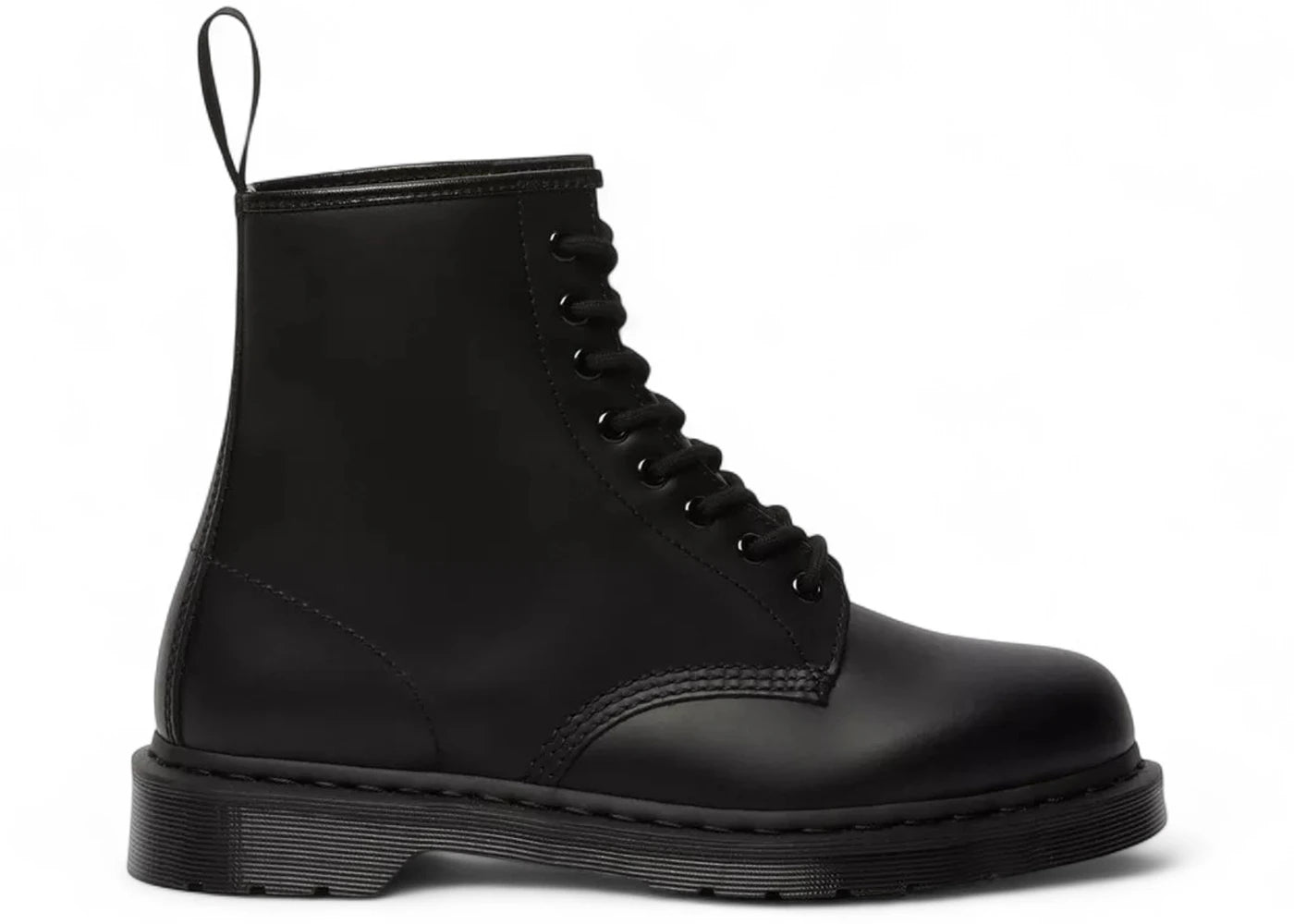 Dr. Martens 1460 Mono Glattleder-Schnürstiefel Schwarz